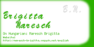 brigitta maresch business card